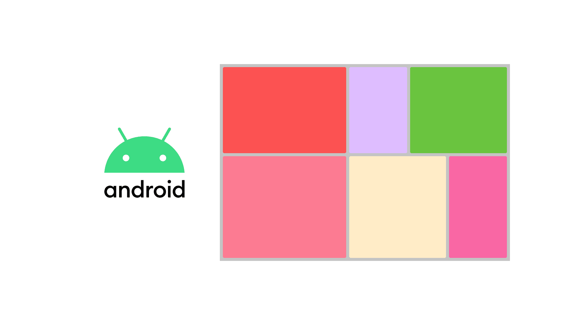 Creating uneven grids with FlexboxLayoutManager on android
